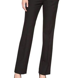 NWT BANANA REPUBLIC Logan Tailored BLACK PANTS 6 REG